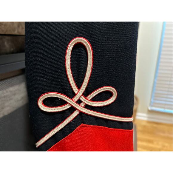 Vintage Demoulin Bros. Flash Of Crimson Steampunk Ban Bolero Jacket S - Picture 4 of 7